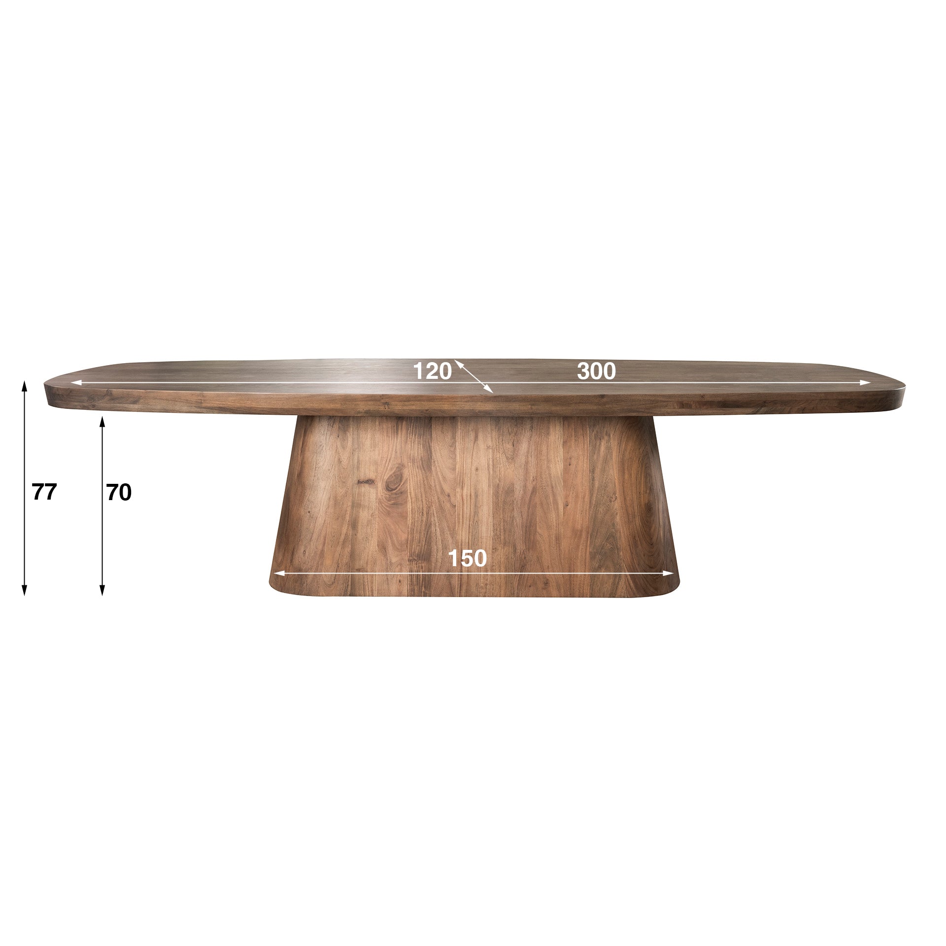 Eettafel Arcadia Oval