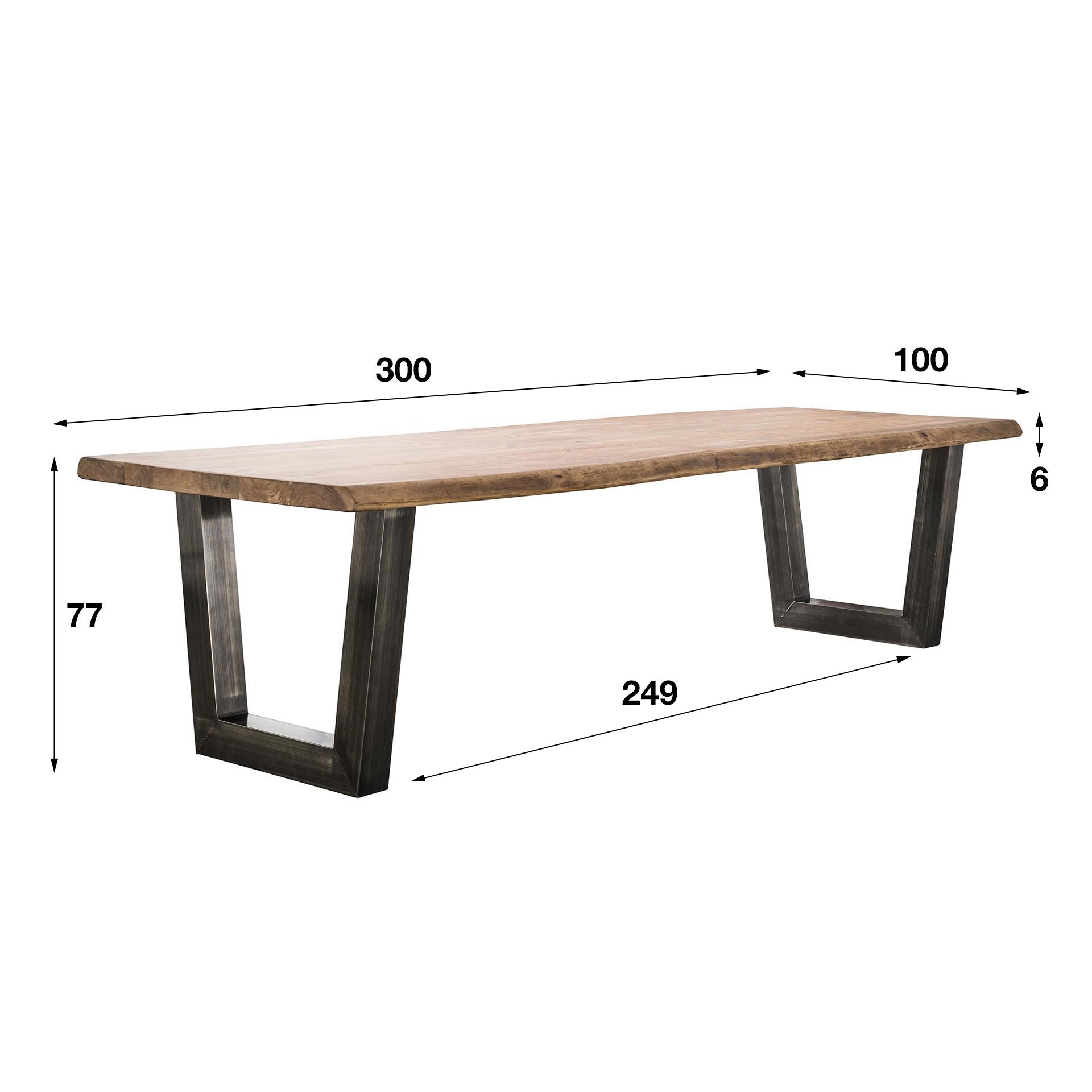 Eettafel Stam 300 cm