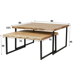 Salontafelset Edge - Set van 2