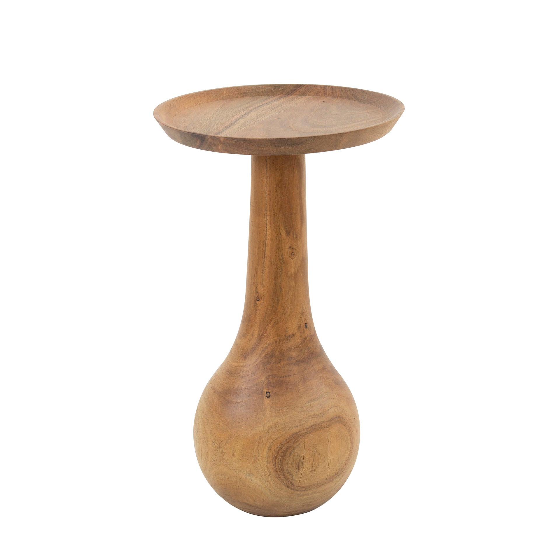 Bijzettafel met druppelvormige voet