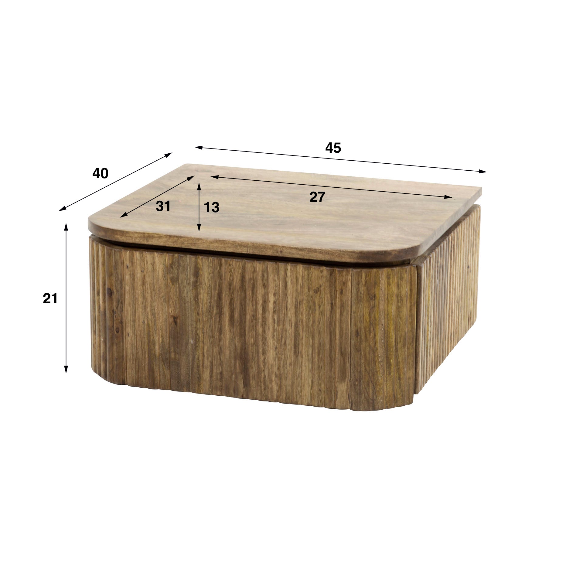 Nachtkastje Zand - Hangend model