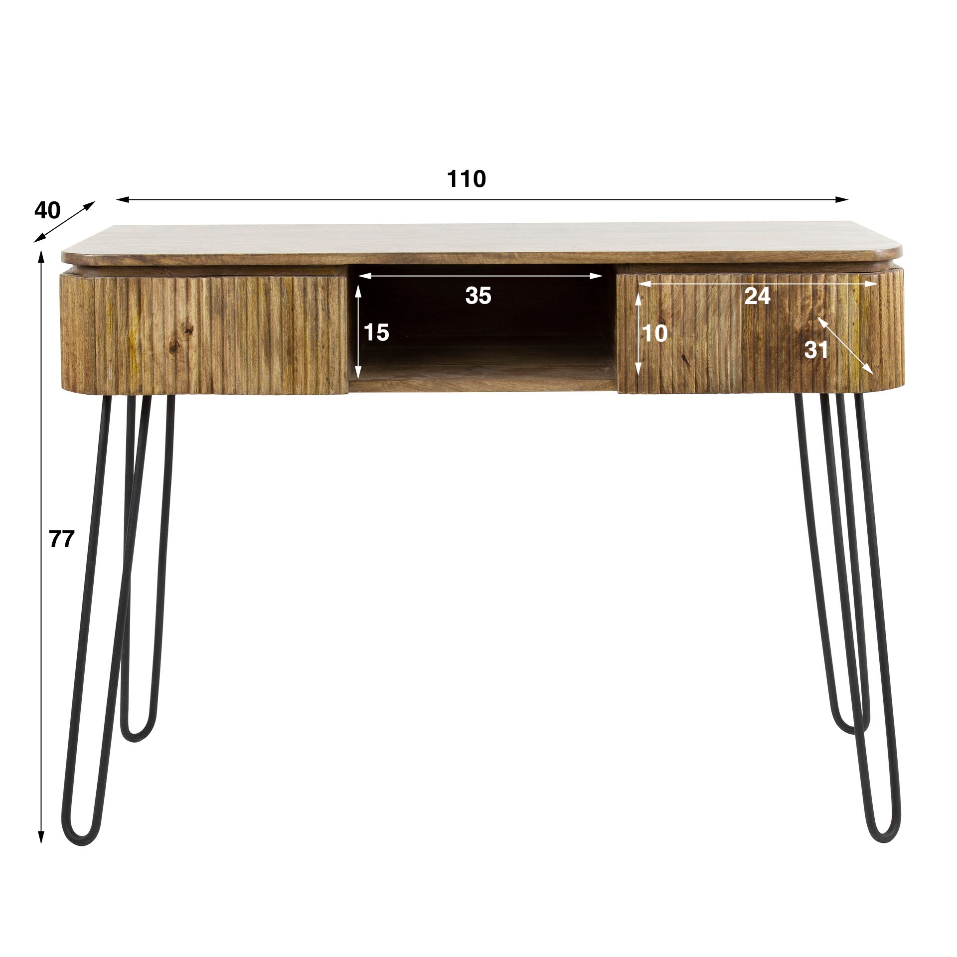 Kaptafel Mangohout Sand