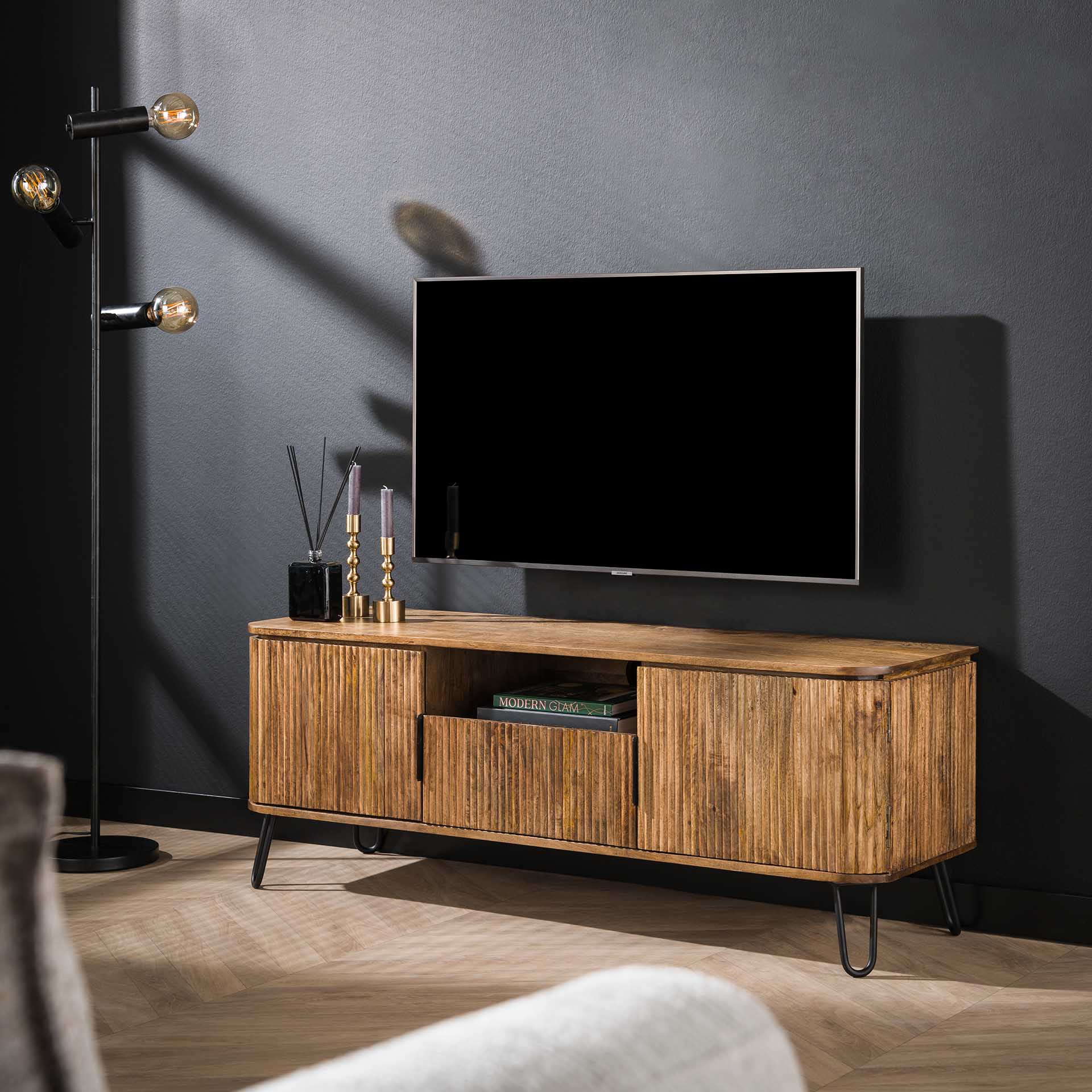 TV-meubel Mangohout 135 cm