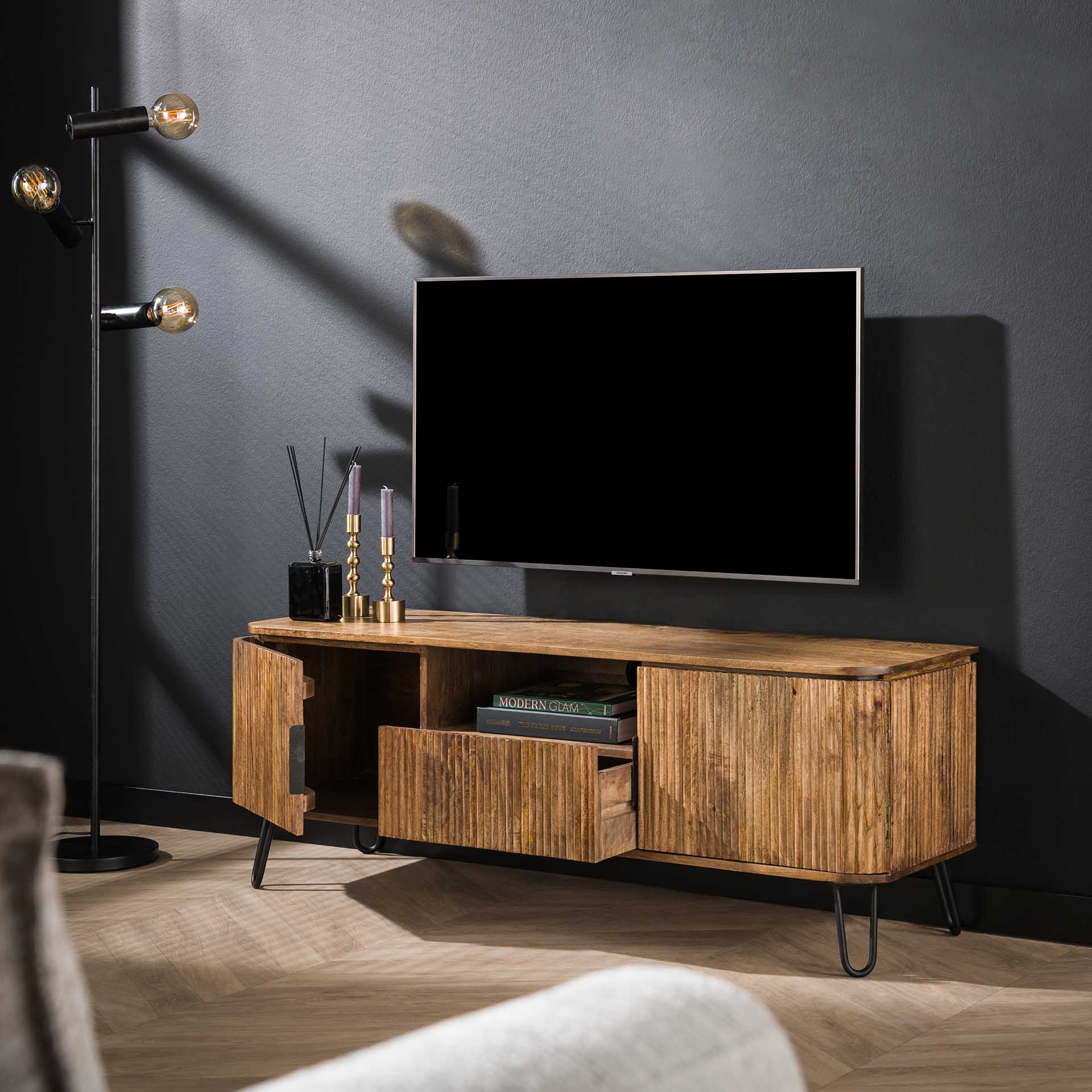 TV-meubel Mangohout 135 cm