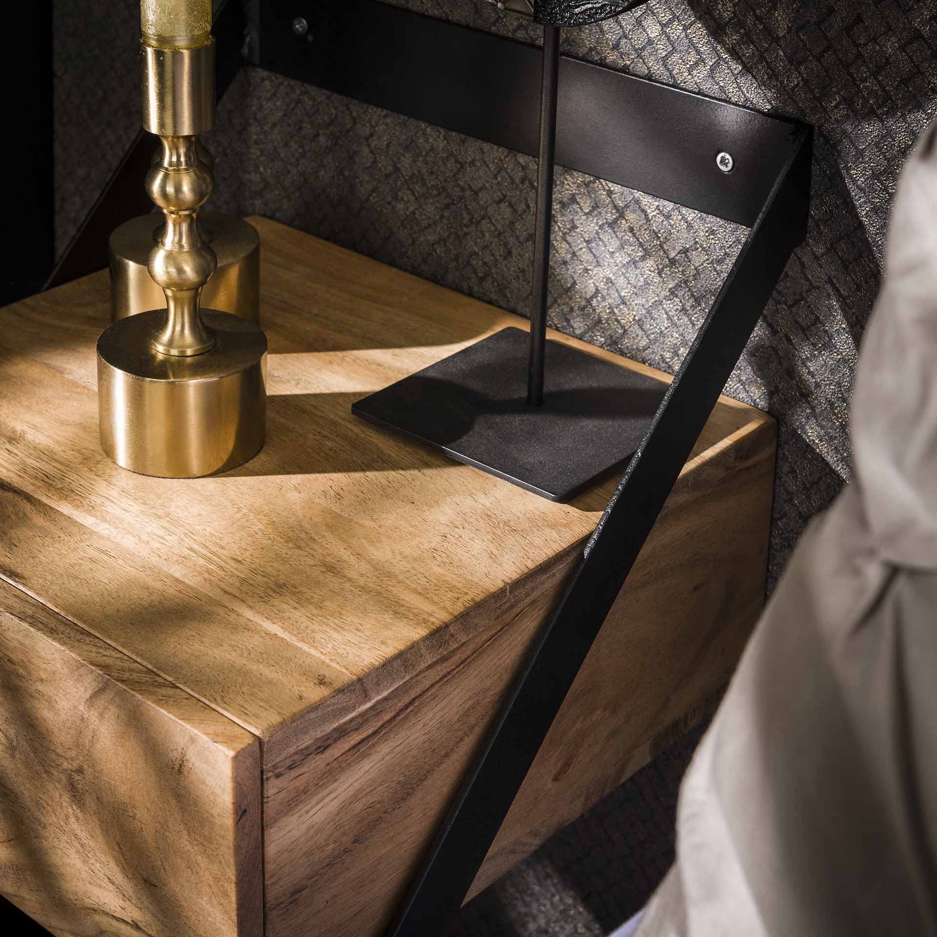 Nachtkastje Set van 2 - Compact en Hangend