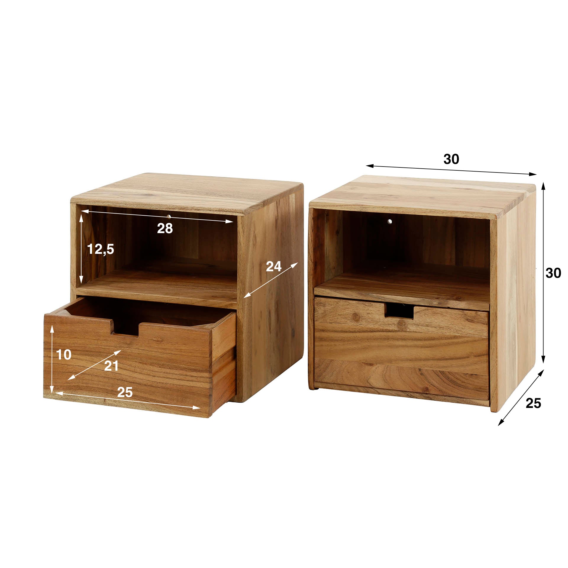 Nachtkastje XS - Set van 2