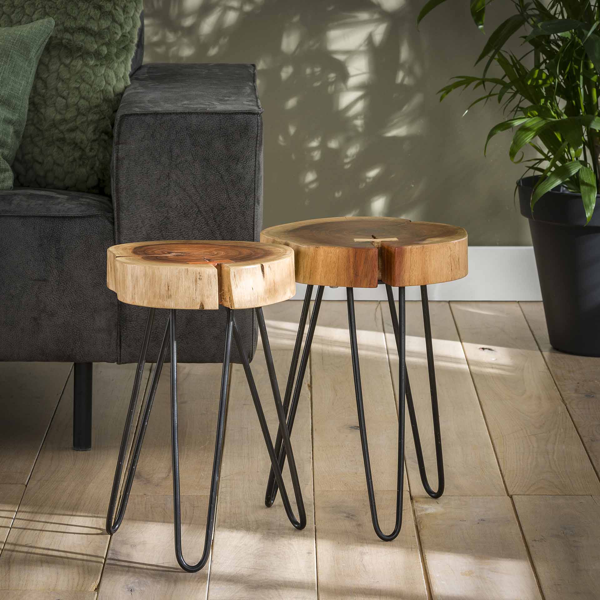 Bijzettafel Stam - Set van 2