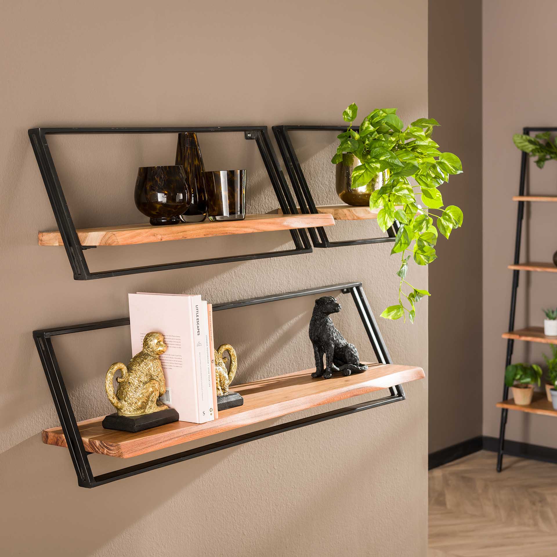 Set Wandschappen Acacia - 3 stuks