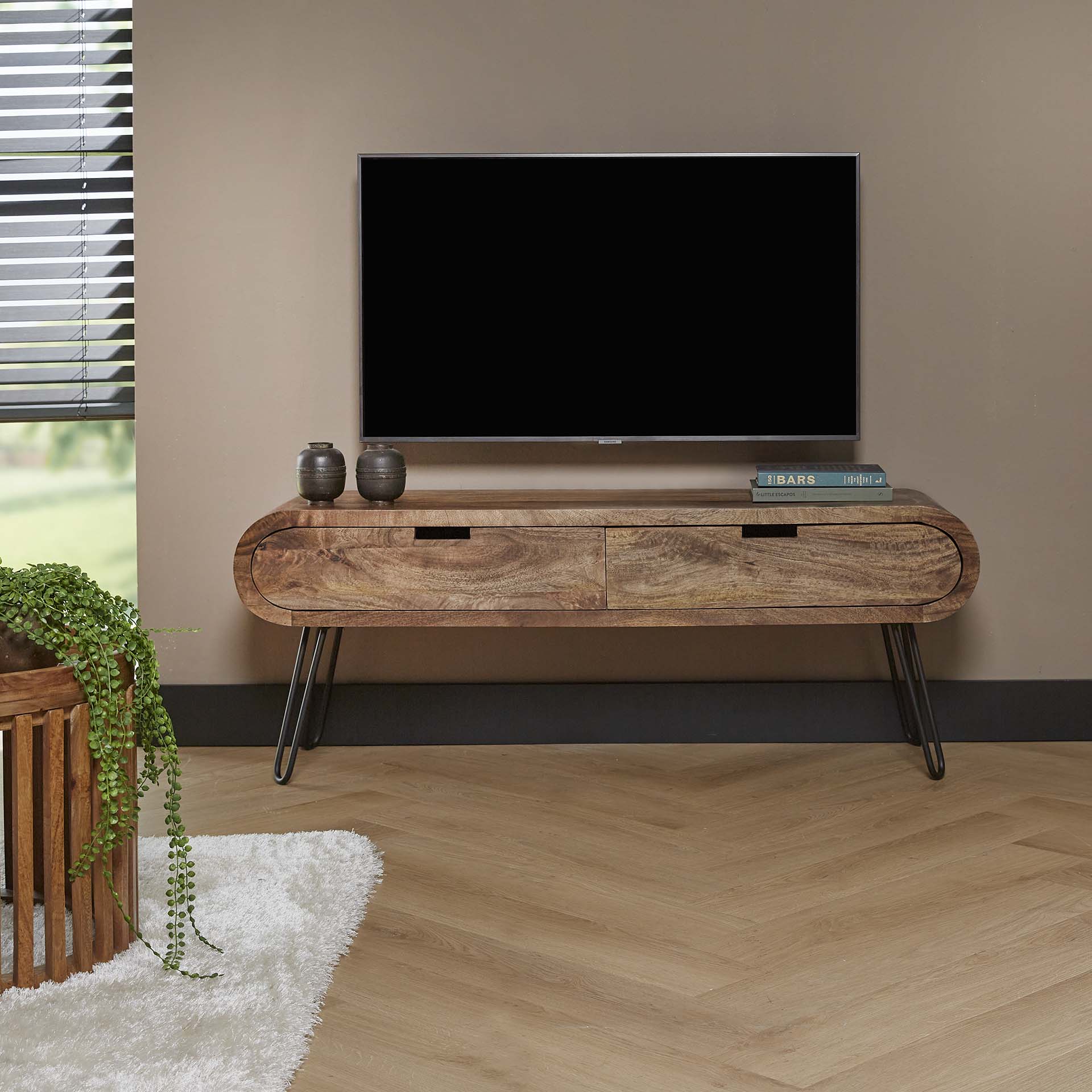 TV-meubel Mangohout - 135 cm