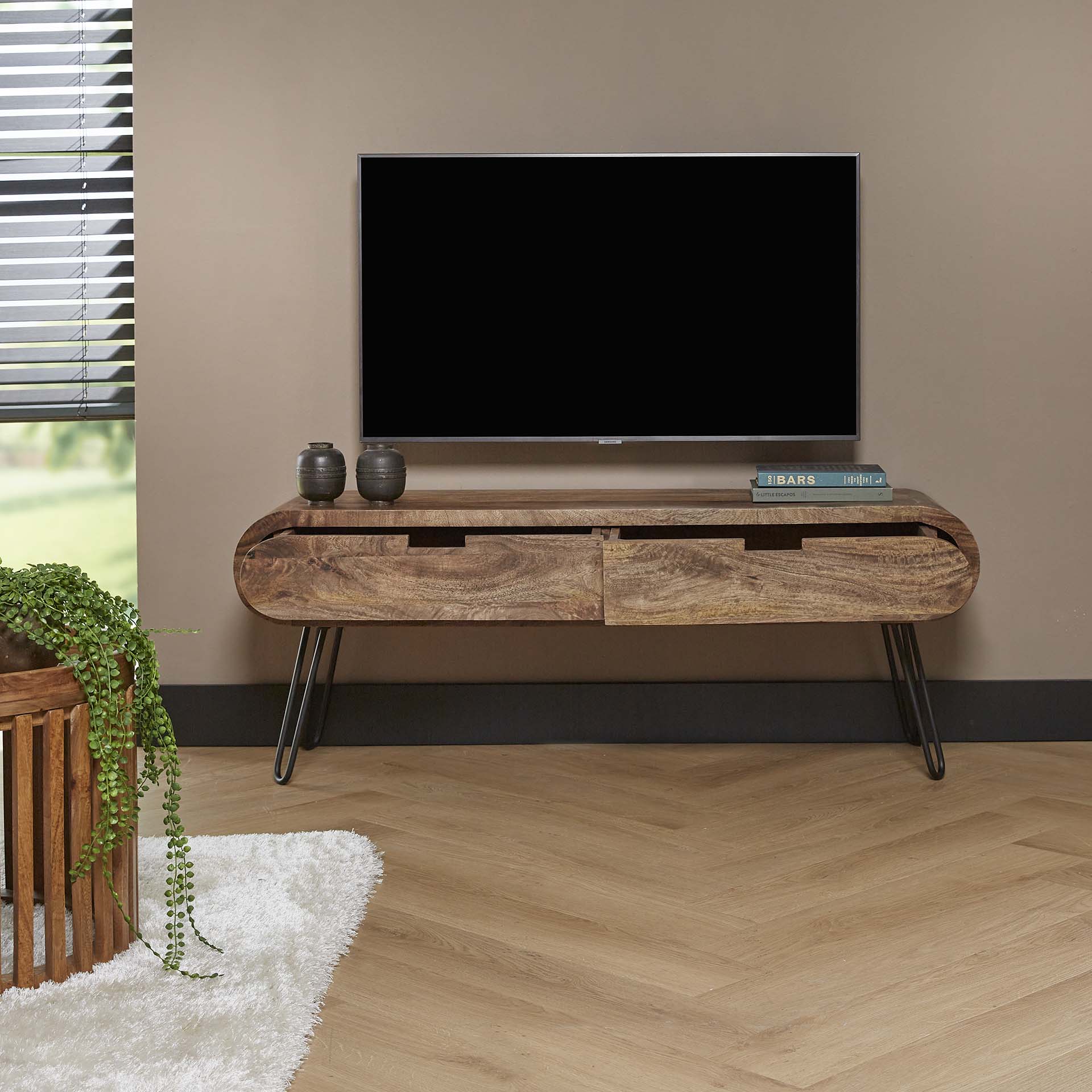 TV-meubel Mangohout - 135 cm