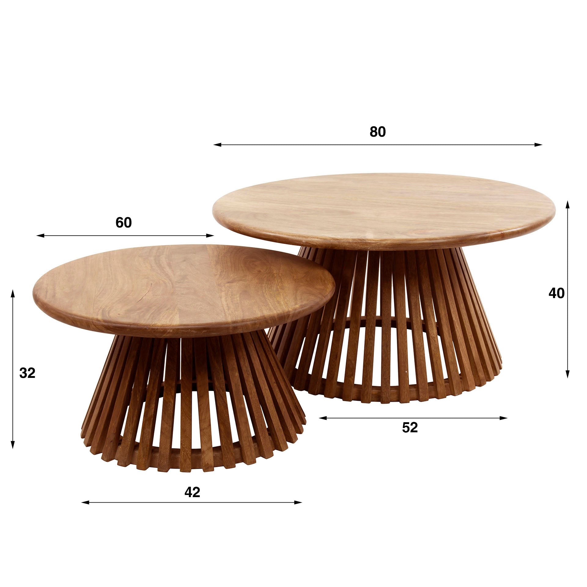 Salontafel Set - 2 Stuks