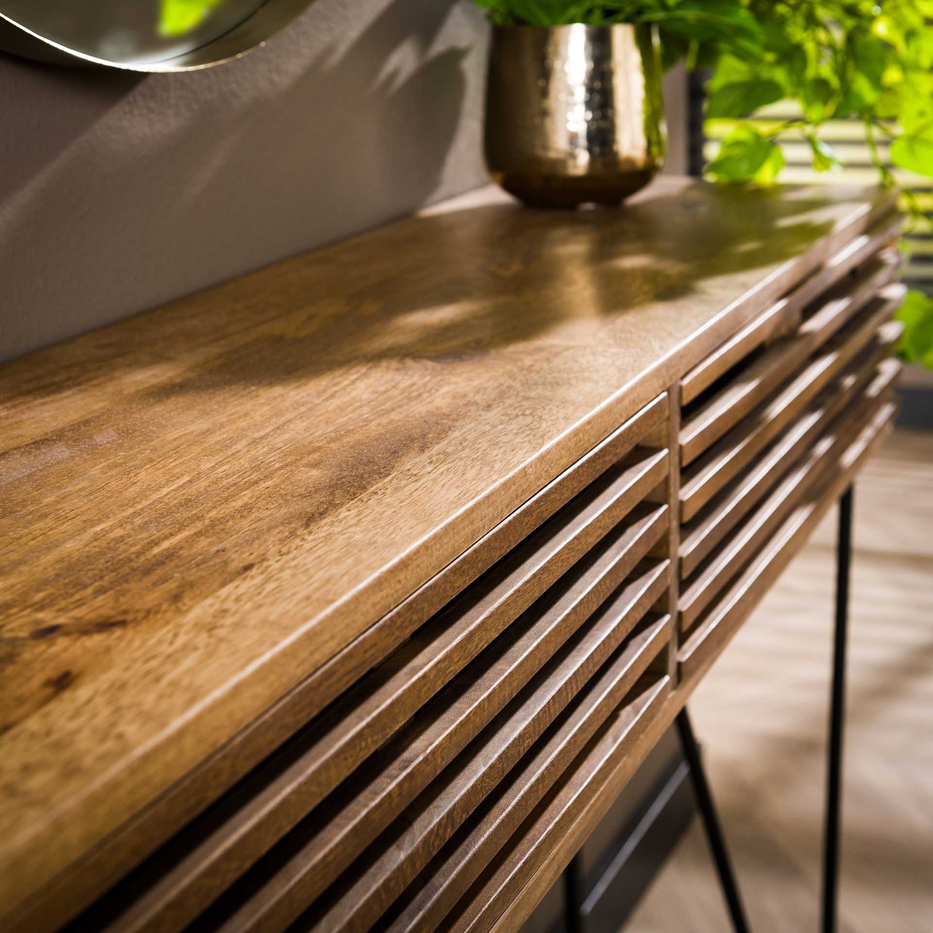 Kaptafel met lades - Zandkleurig