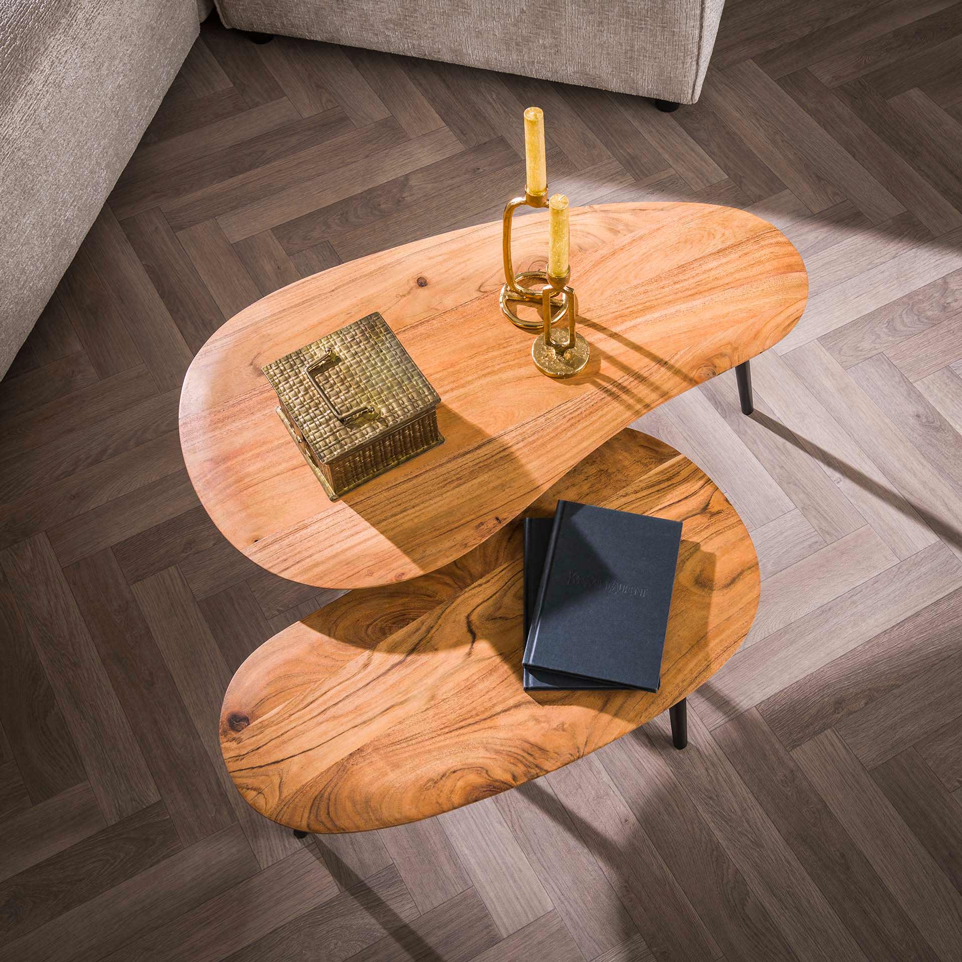 Salontafel Set Niervormig - 2 stuks