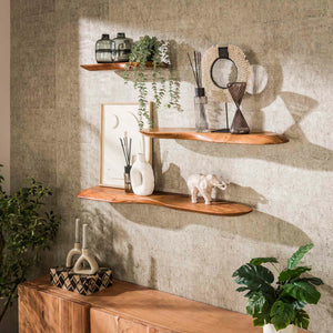 Wandplank Organic - Set van 3 (60, 90 en 120 cm)