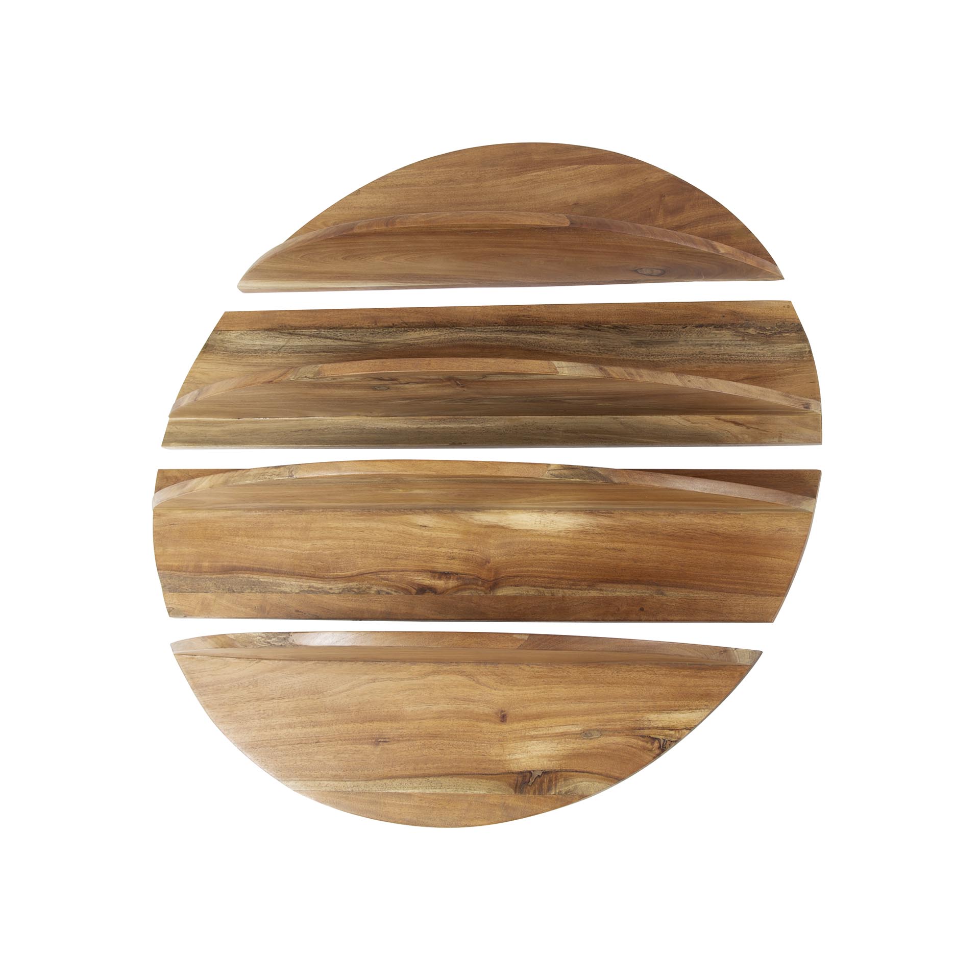 Set Wandschappen Rond - 4 Stuks