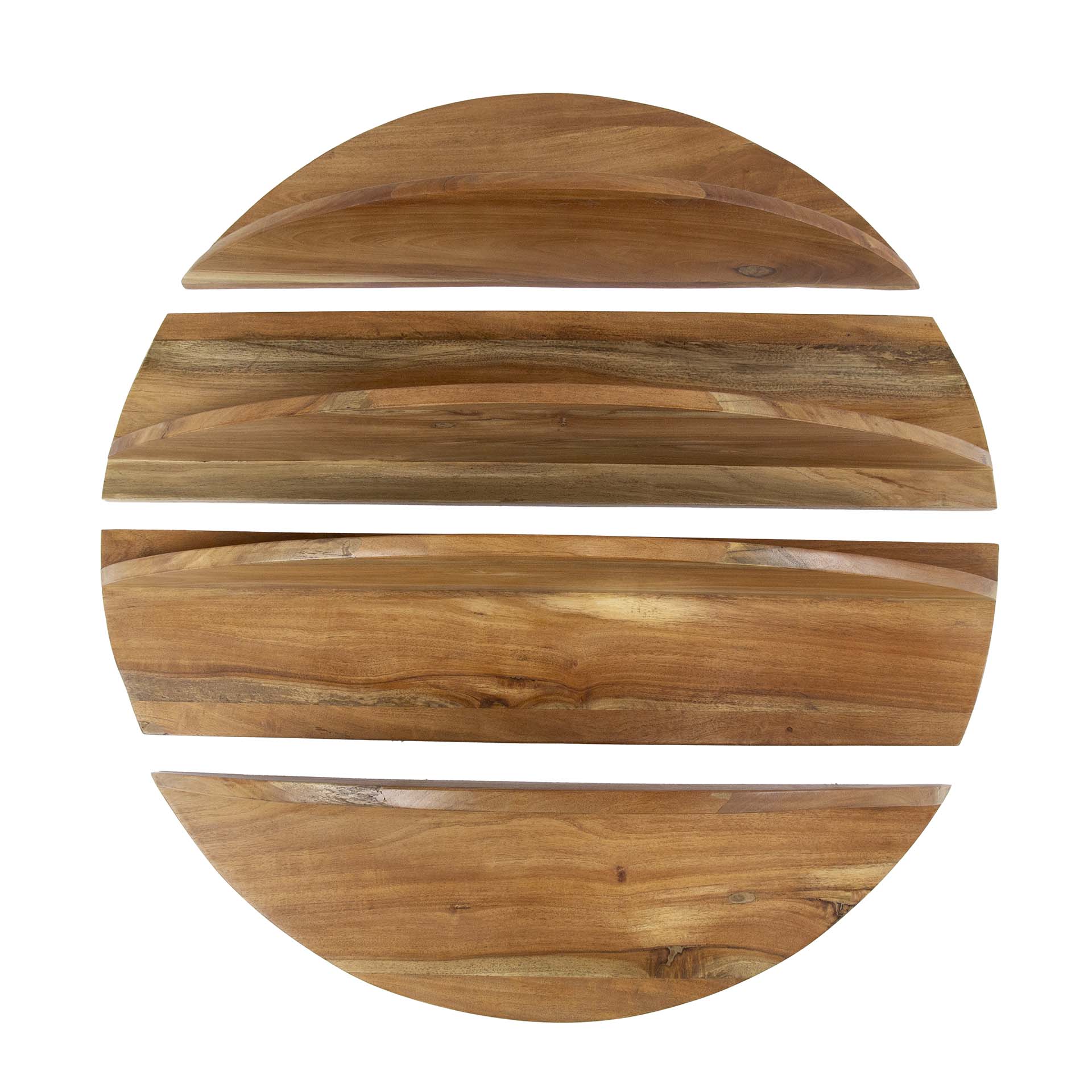 Set Wandschappen Rond - 4 Stuks
