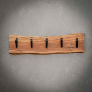 Kapstok hout met vijf haken
