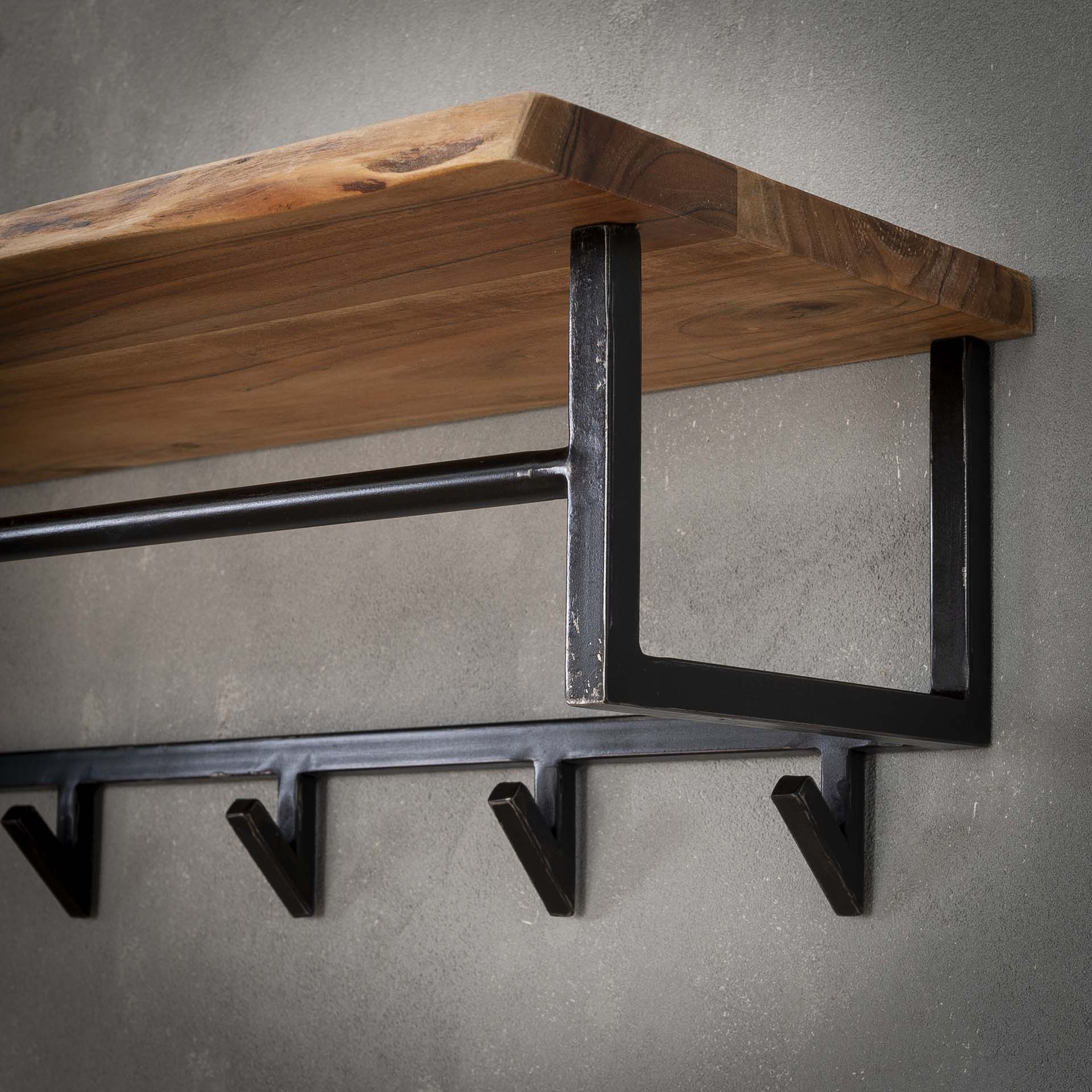Kapstok met Hoedenplank Acacia