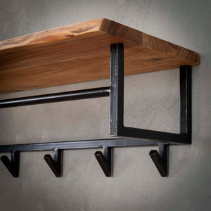 Kapstok met Hoedenplank Acacia
