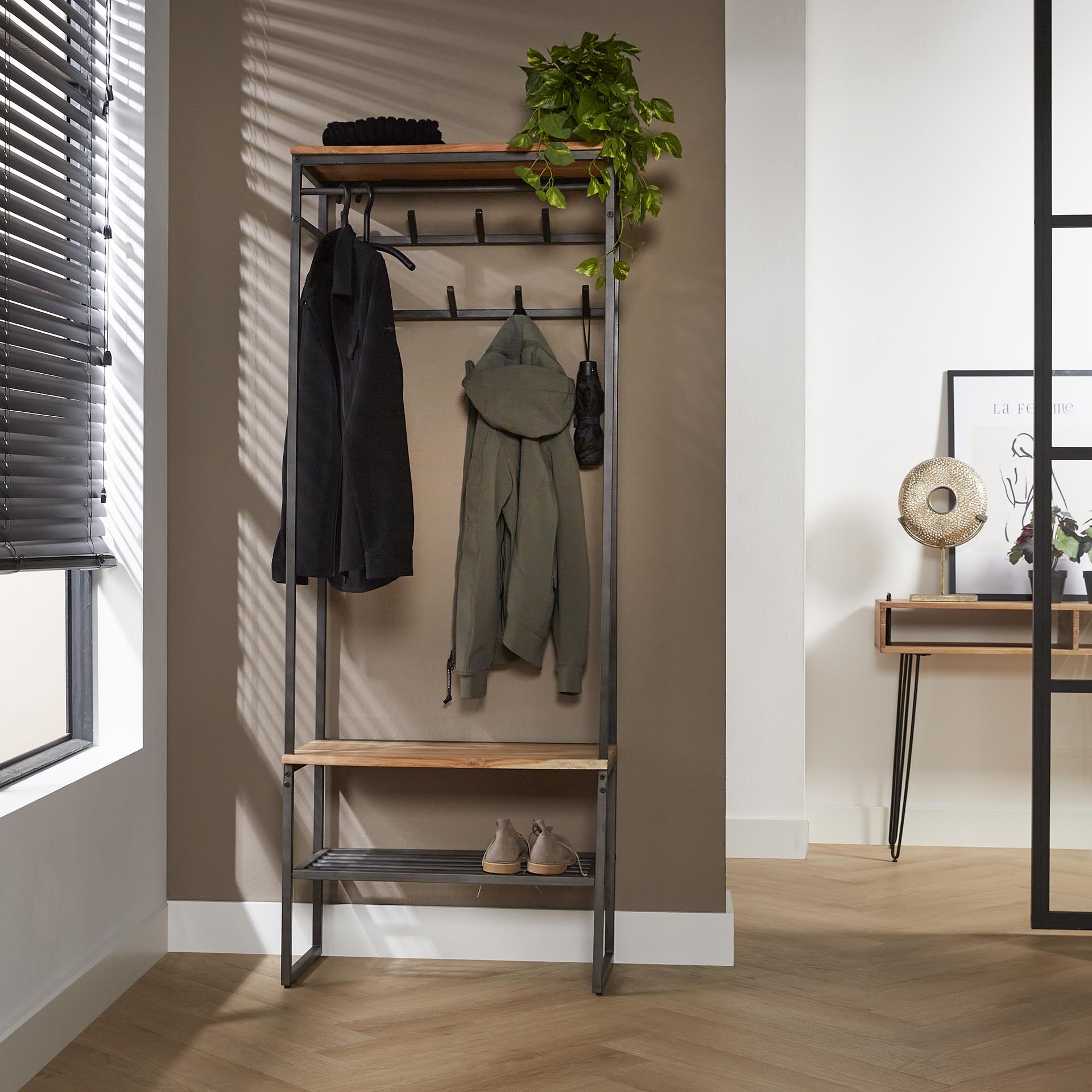 Garderobemeubel Live Edge