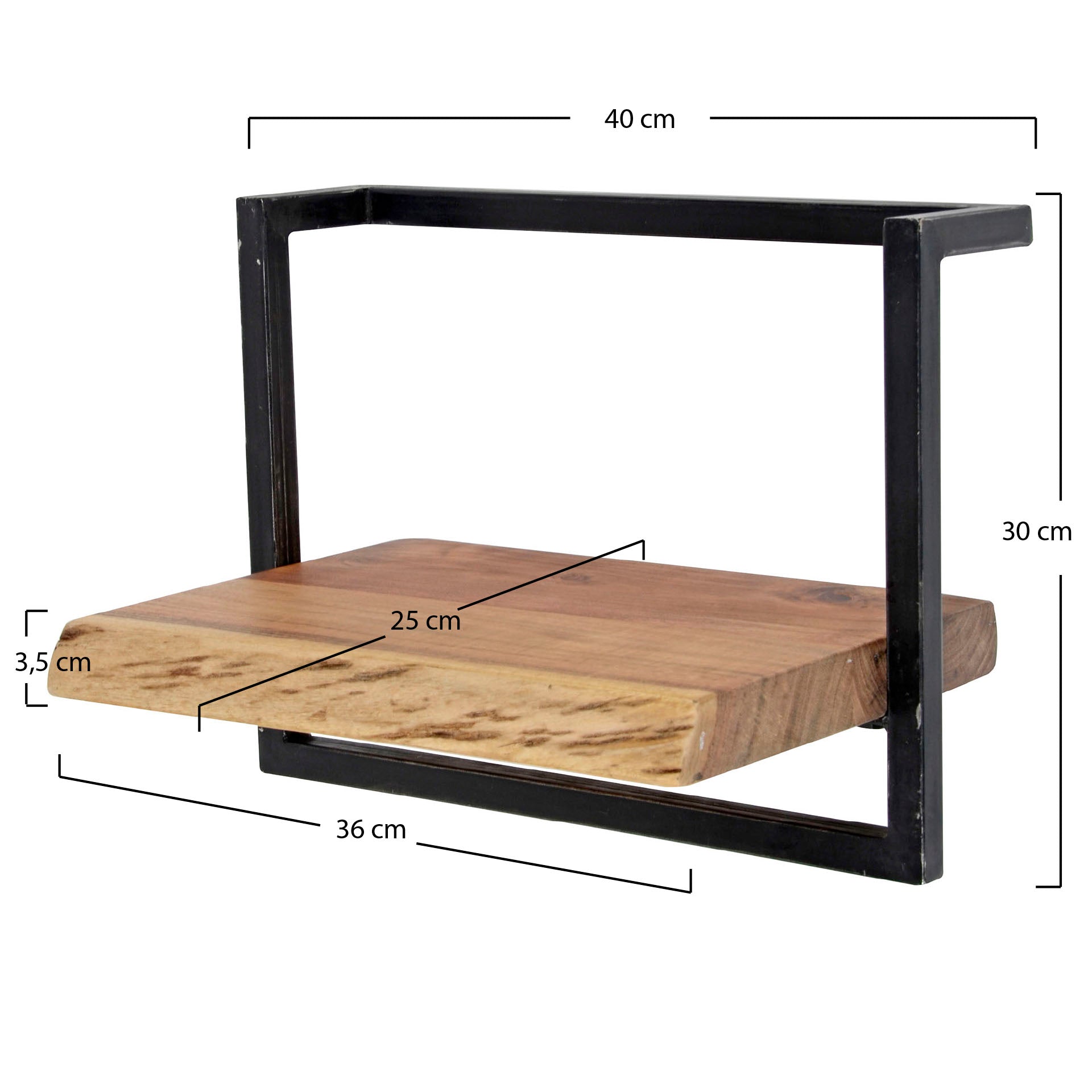 Wandplank Edge 40 cm