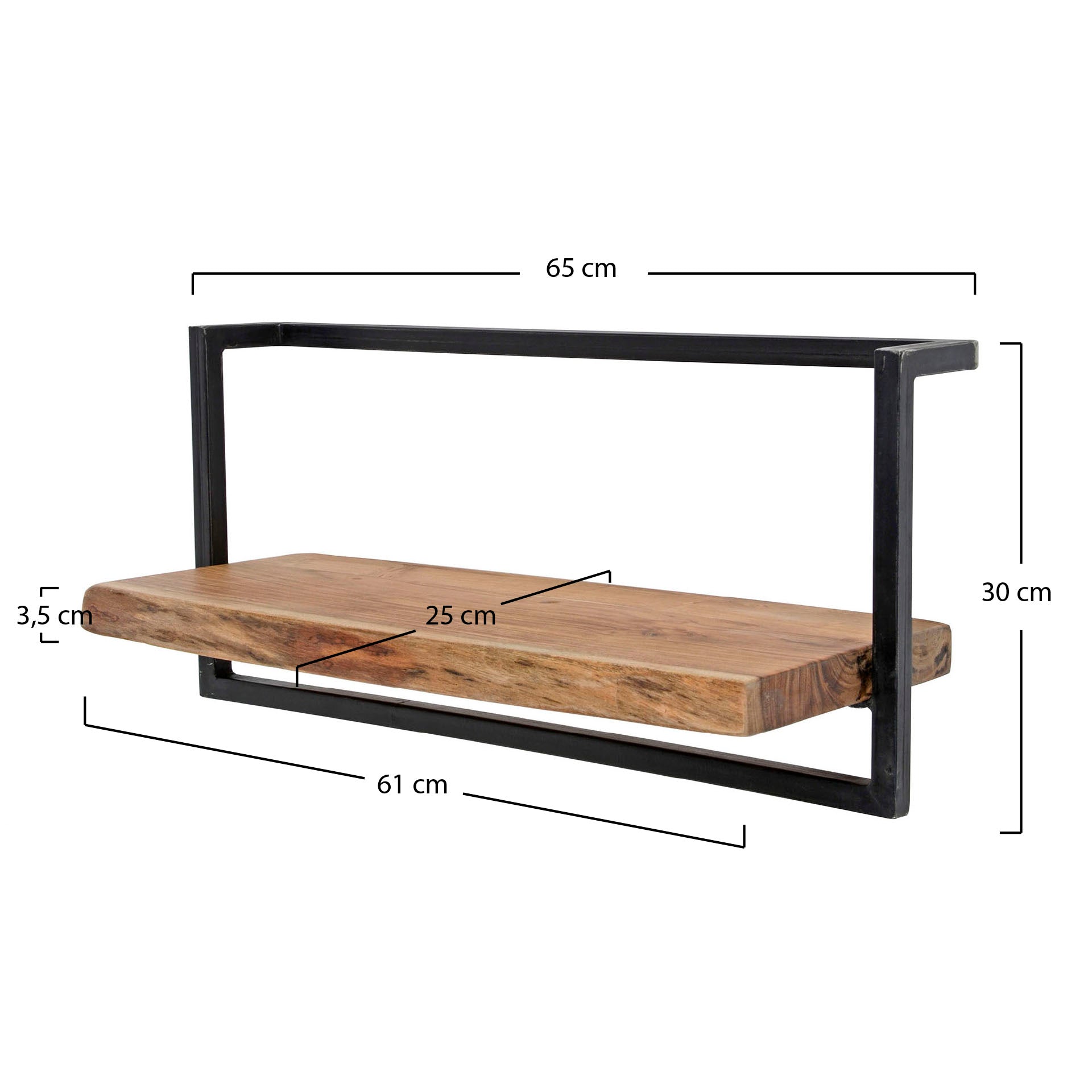 Wandplank Edge 65 cm