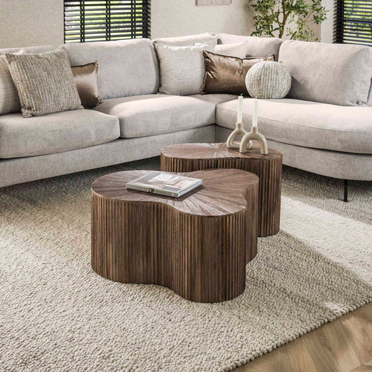 Salontafelset Maya Teak - Set van 2
