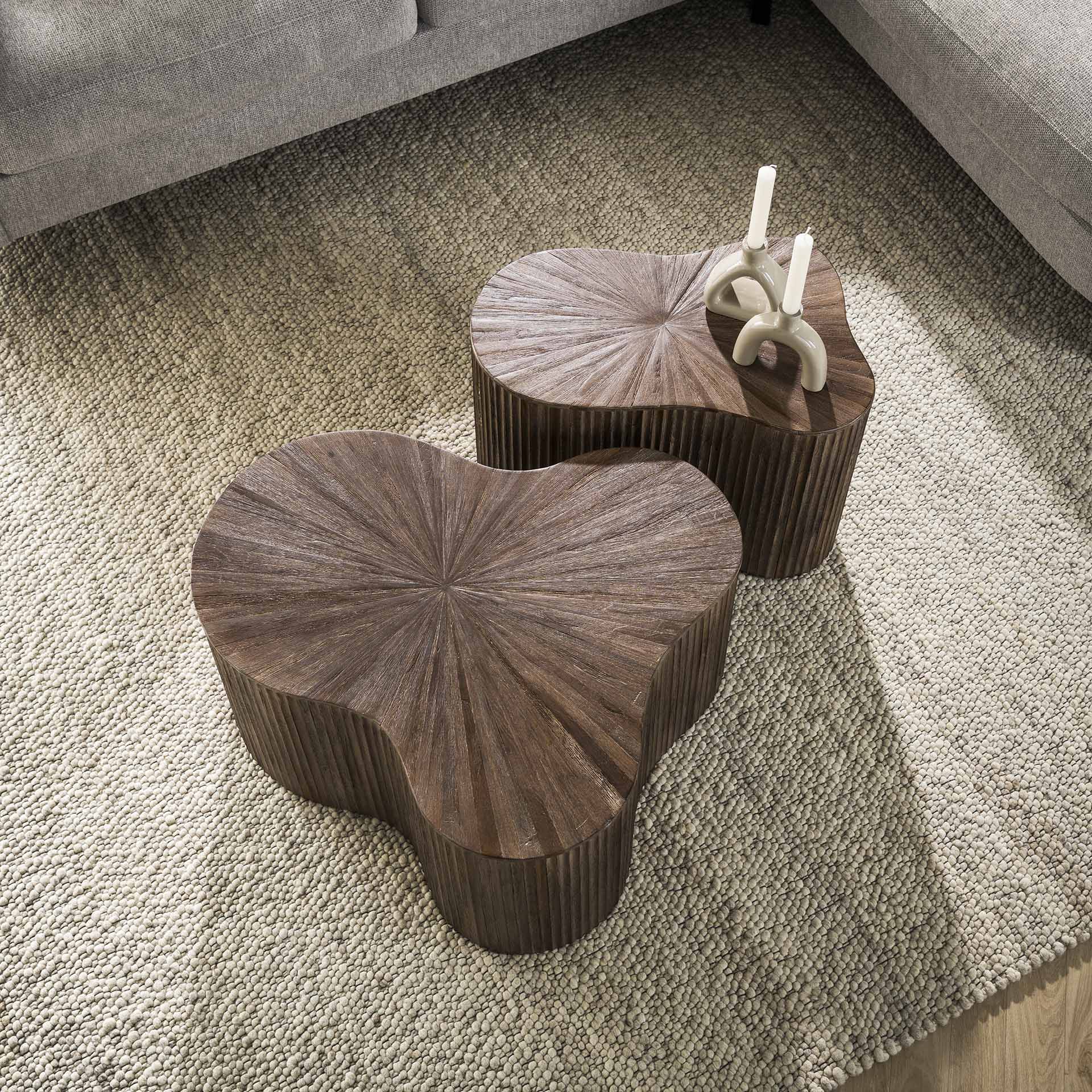 Salontafelset Maya Teak - Set van 2