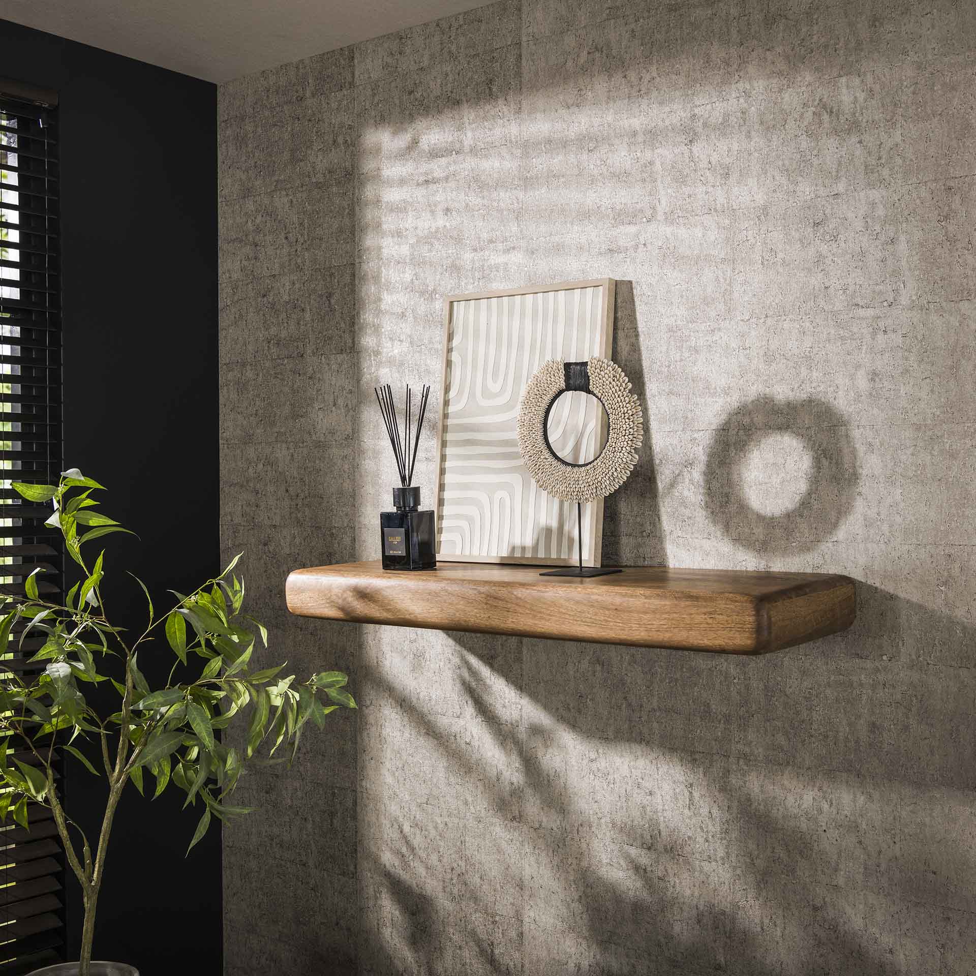 Wandplank Mangohout 118 cm