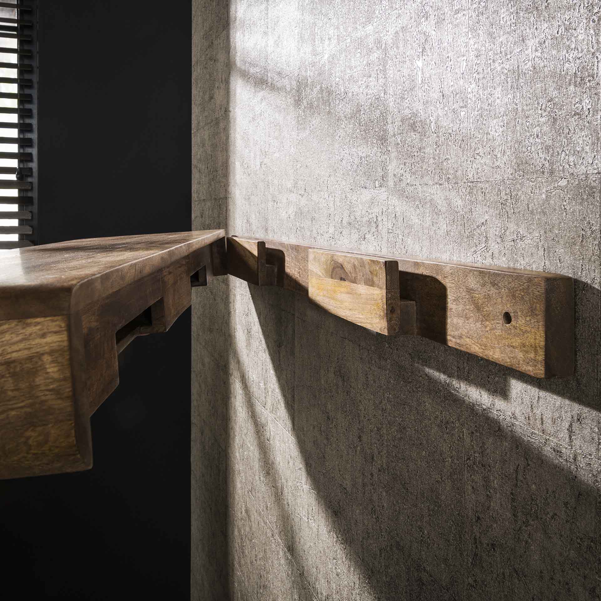 Wandplank Mangohout 118 cm