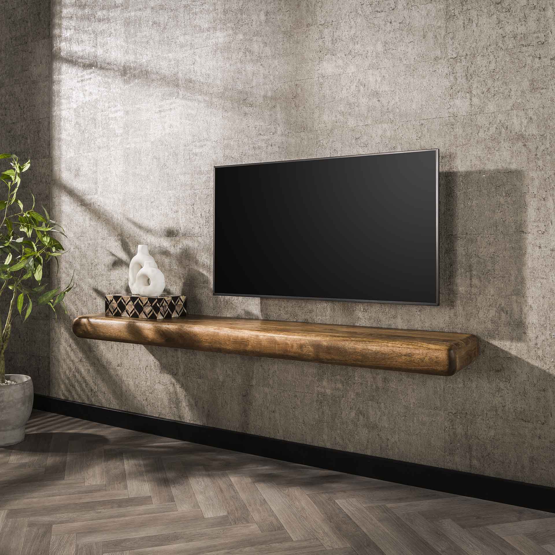 Wandplank Mangohout 170 cm