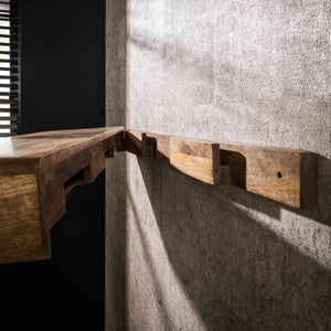 Wandplank Mangohout 170 cm