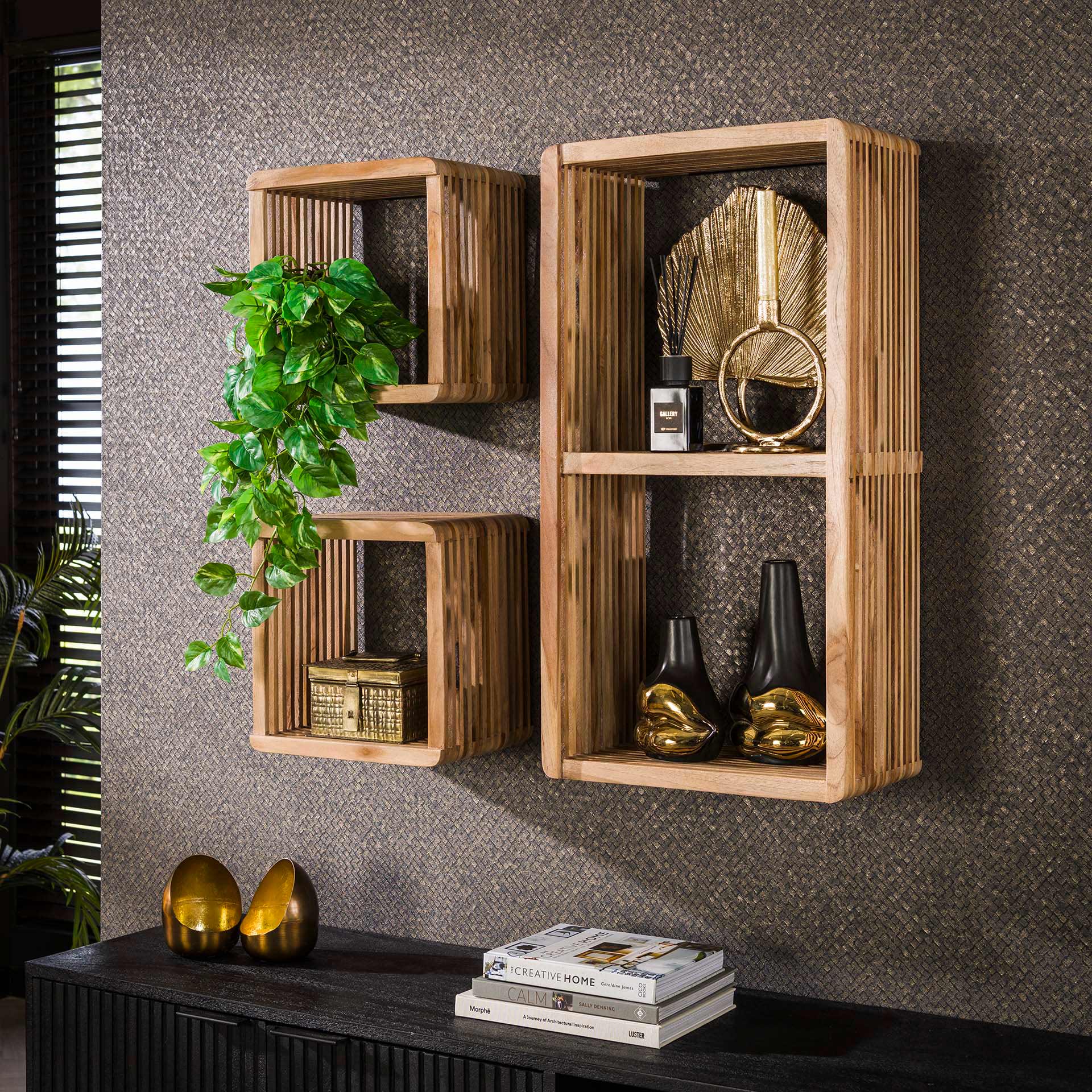 Wandschap Rib - Set van 3