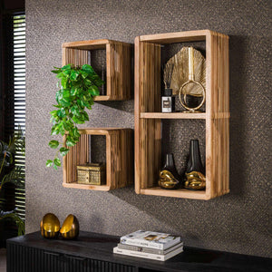 Wandschap Rib - Set van 3