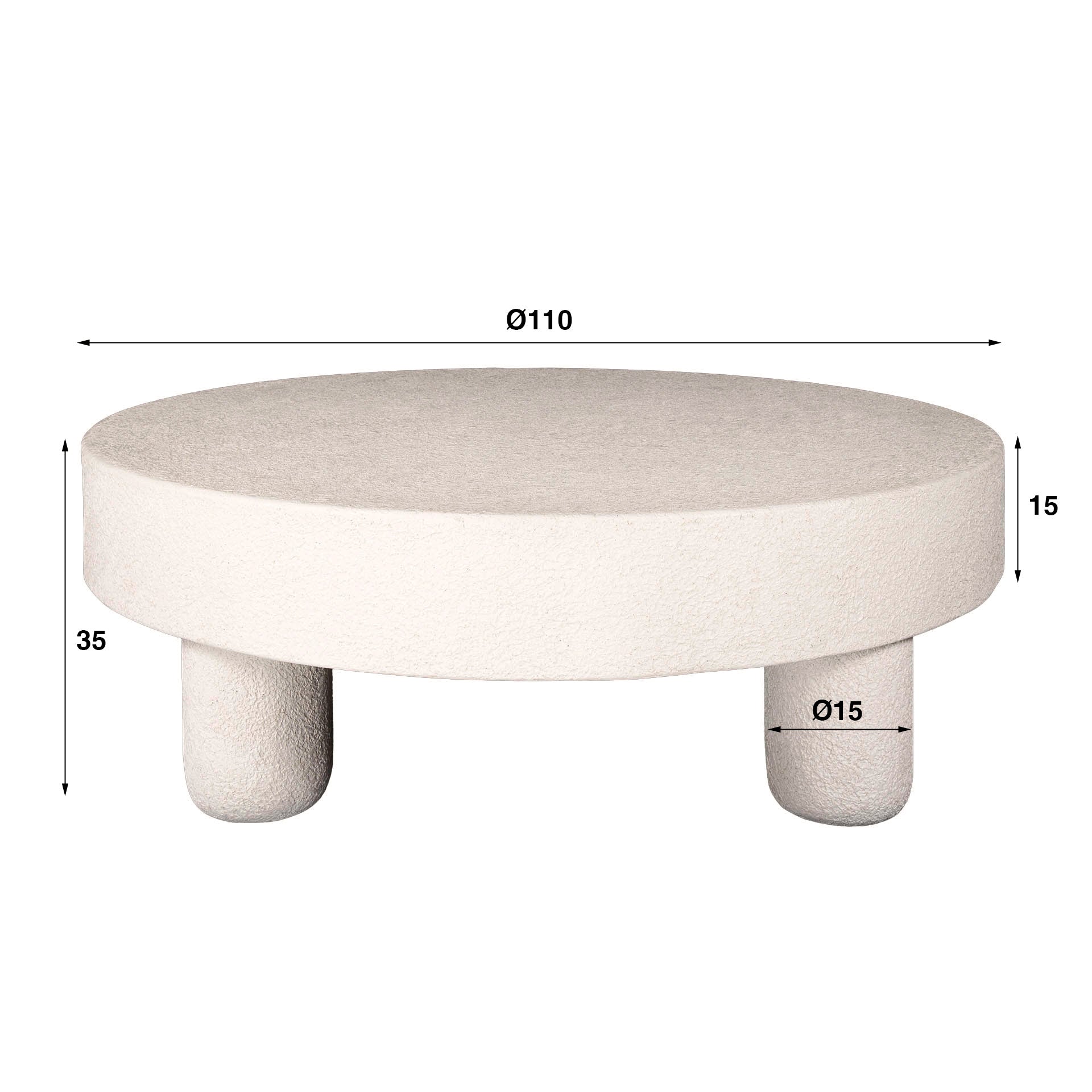 Salontafel Bulky Stone