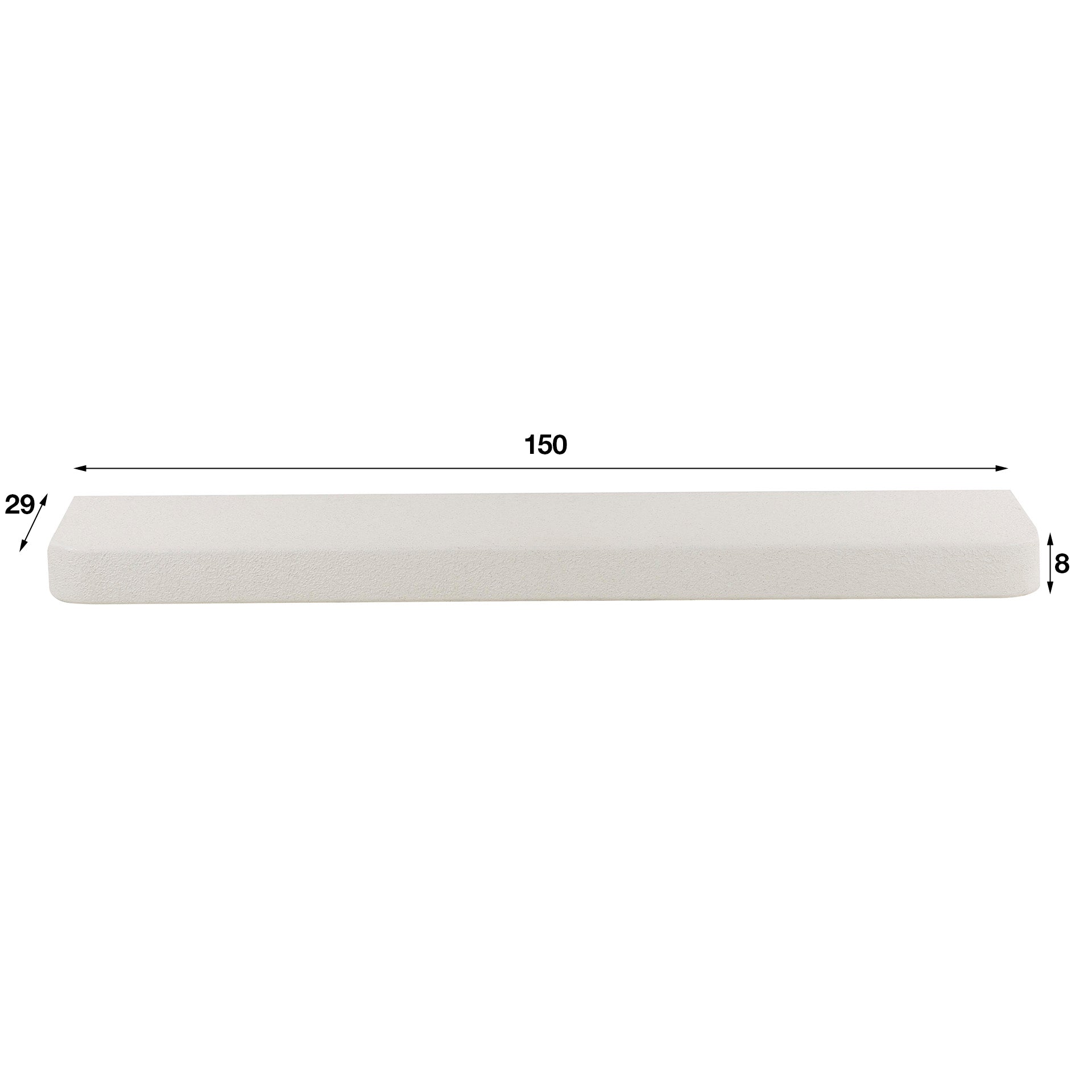 Wandplank 150 cm Zwevend Design