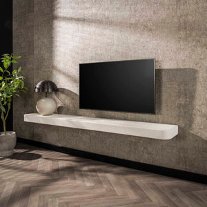 Wandplank 200 cm - Met metalen beugels