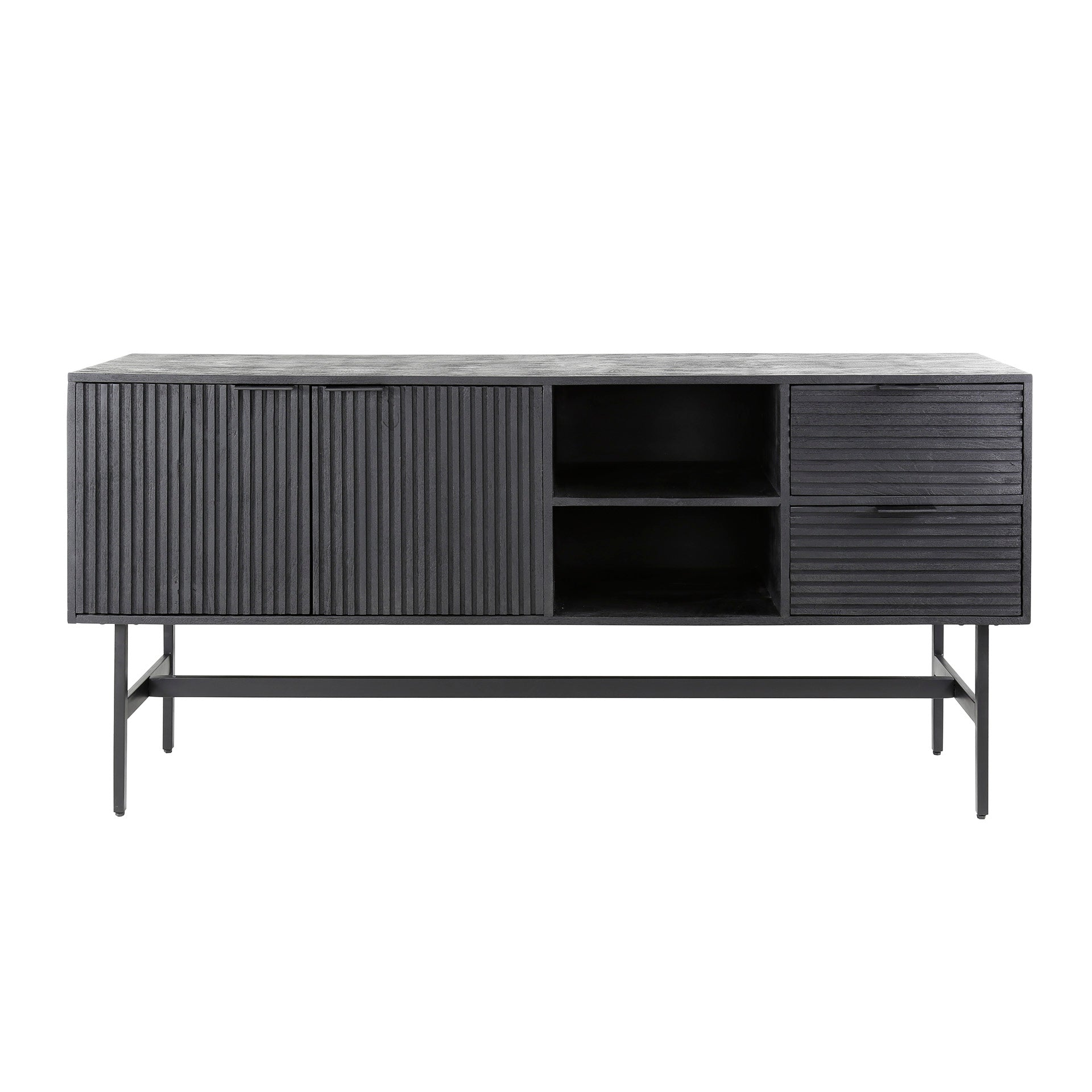 Dressoir Mangohout Zwart