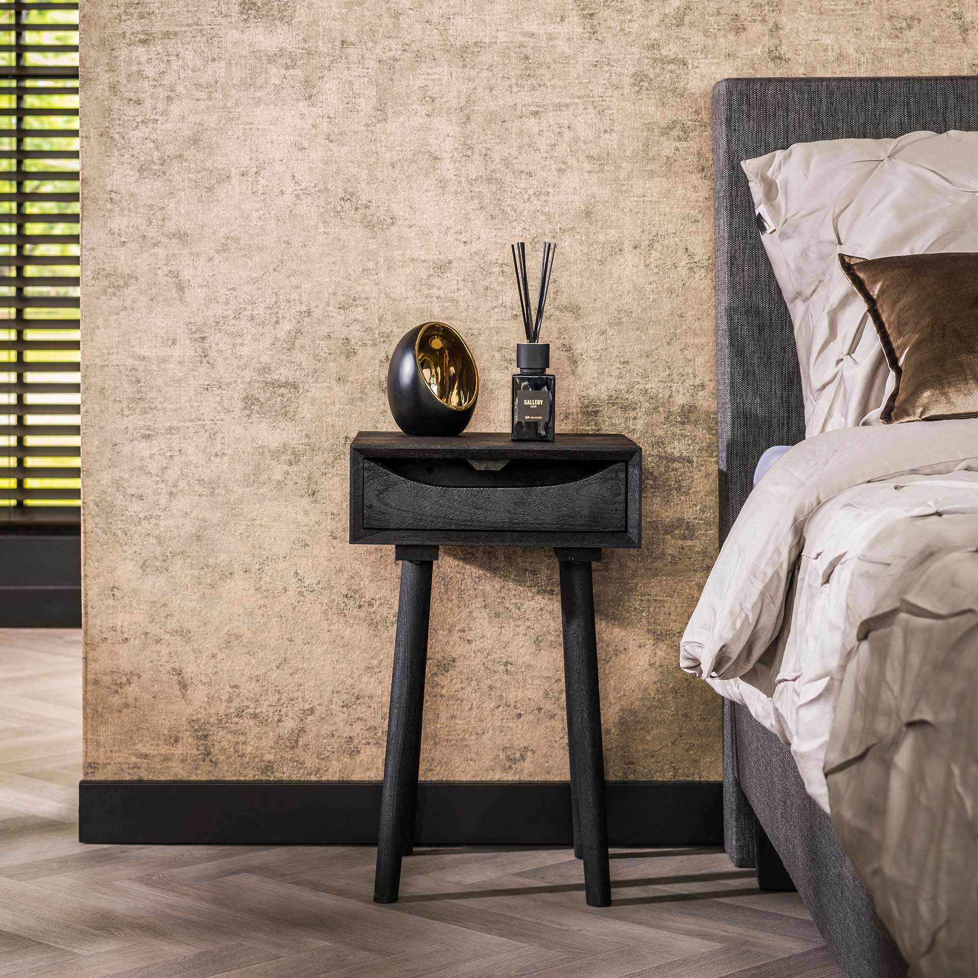 Nachtkastje Sleek Wood Inlay