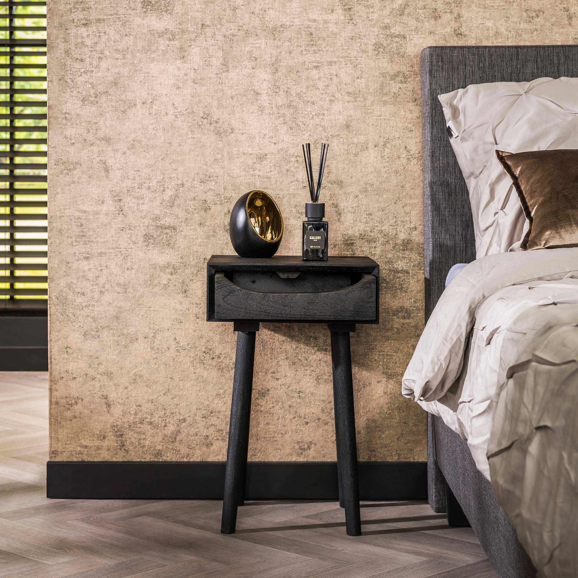 Nachtkastje Sleek Wood Inlay