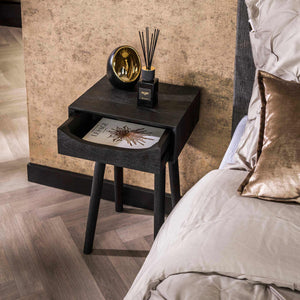 Nachtkastje Sleek Wood Inlay