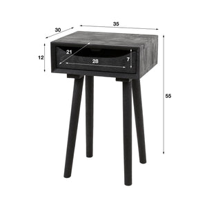 Nachtkastje Sleek Wood Inlay