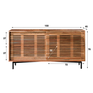 Dressoir met Latjespatroon