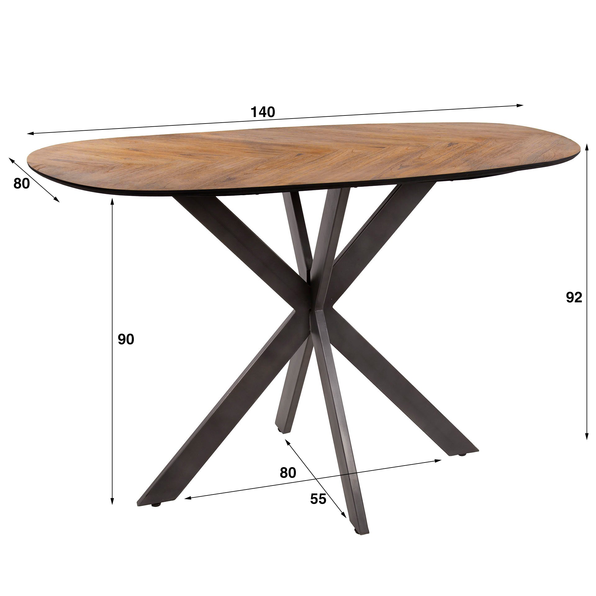 Bartafel Organisch Visgraat