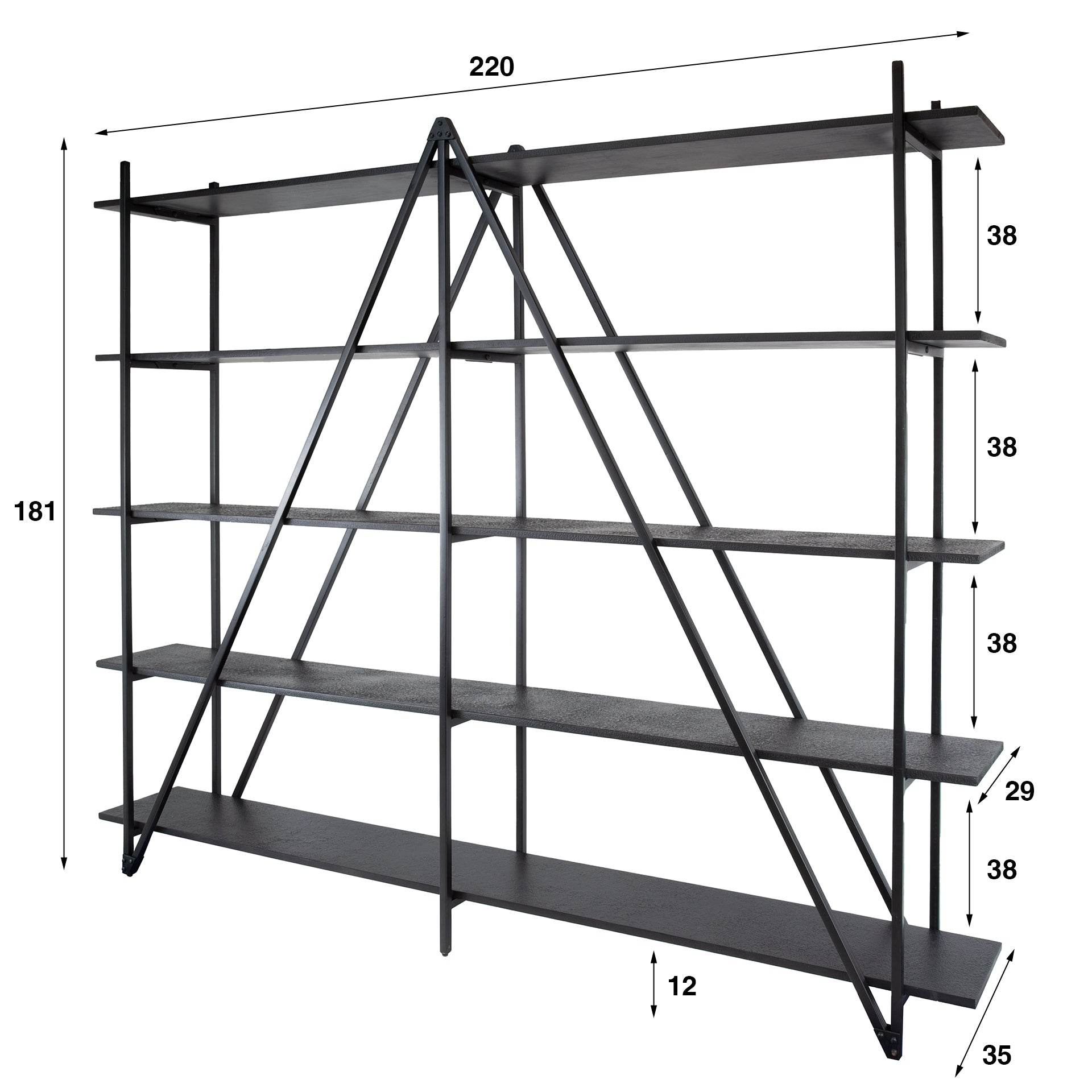 Wandrek XL - 5 Legplanken