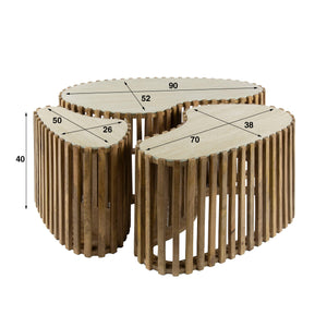 Salontafelset Nuovo - Set van 3