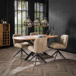 Eettafel Arhus Solid ovalen blad