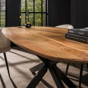 Eettafel Arhus Solid ovalen blad