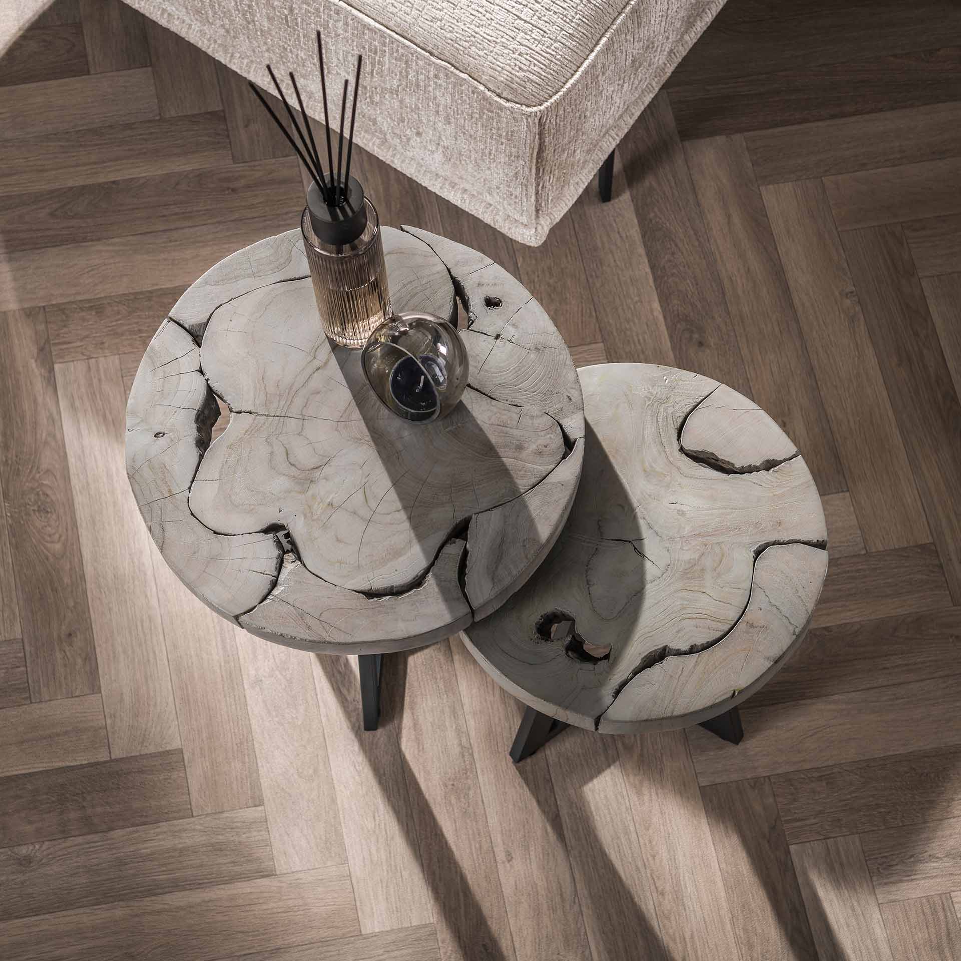 Bijzettafels Grey Mix - Set van 2