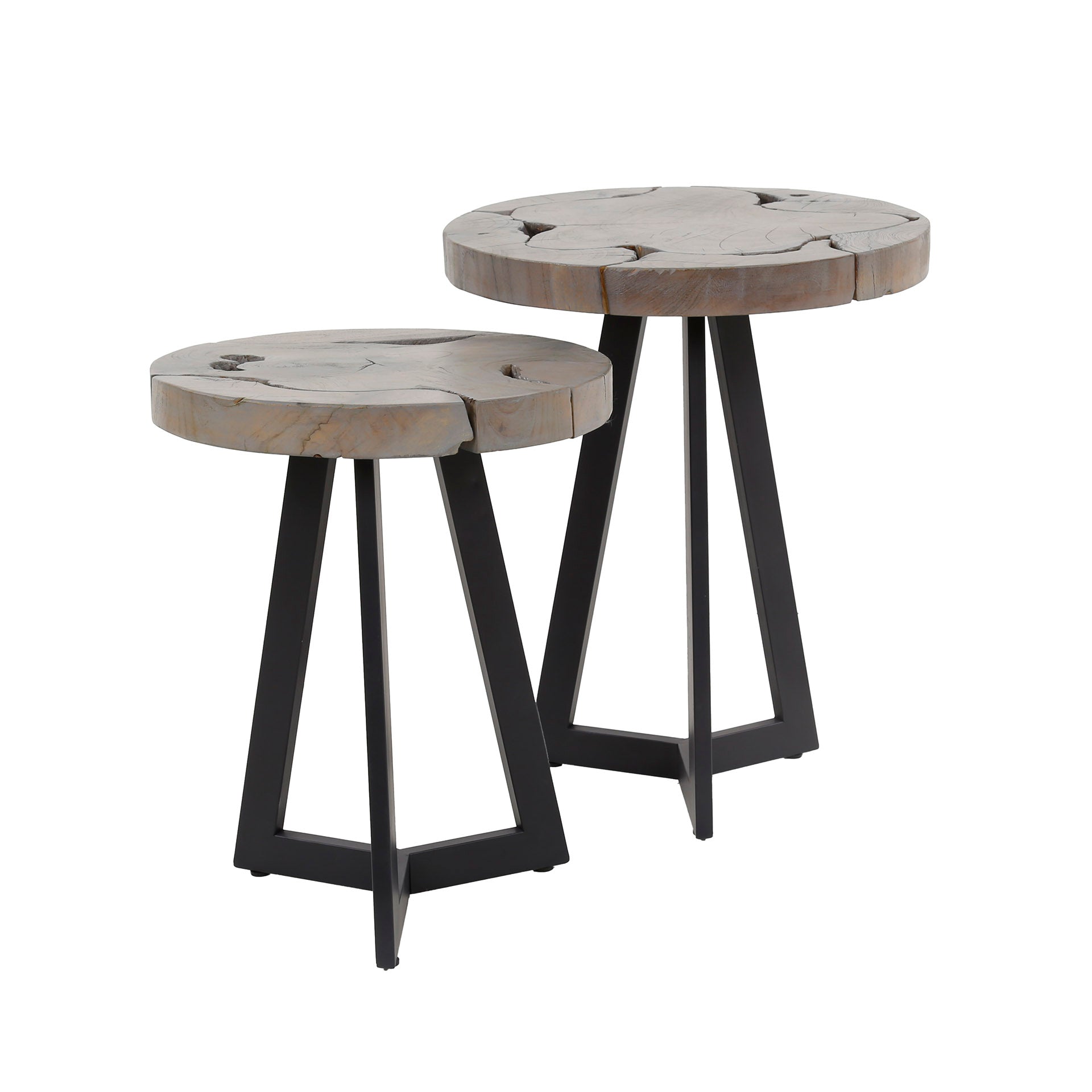 Bijzettafels Grey Mix - Set van 2